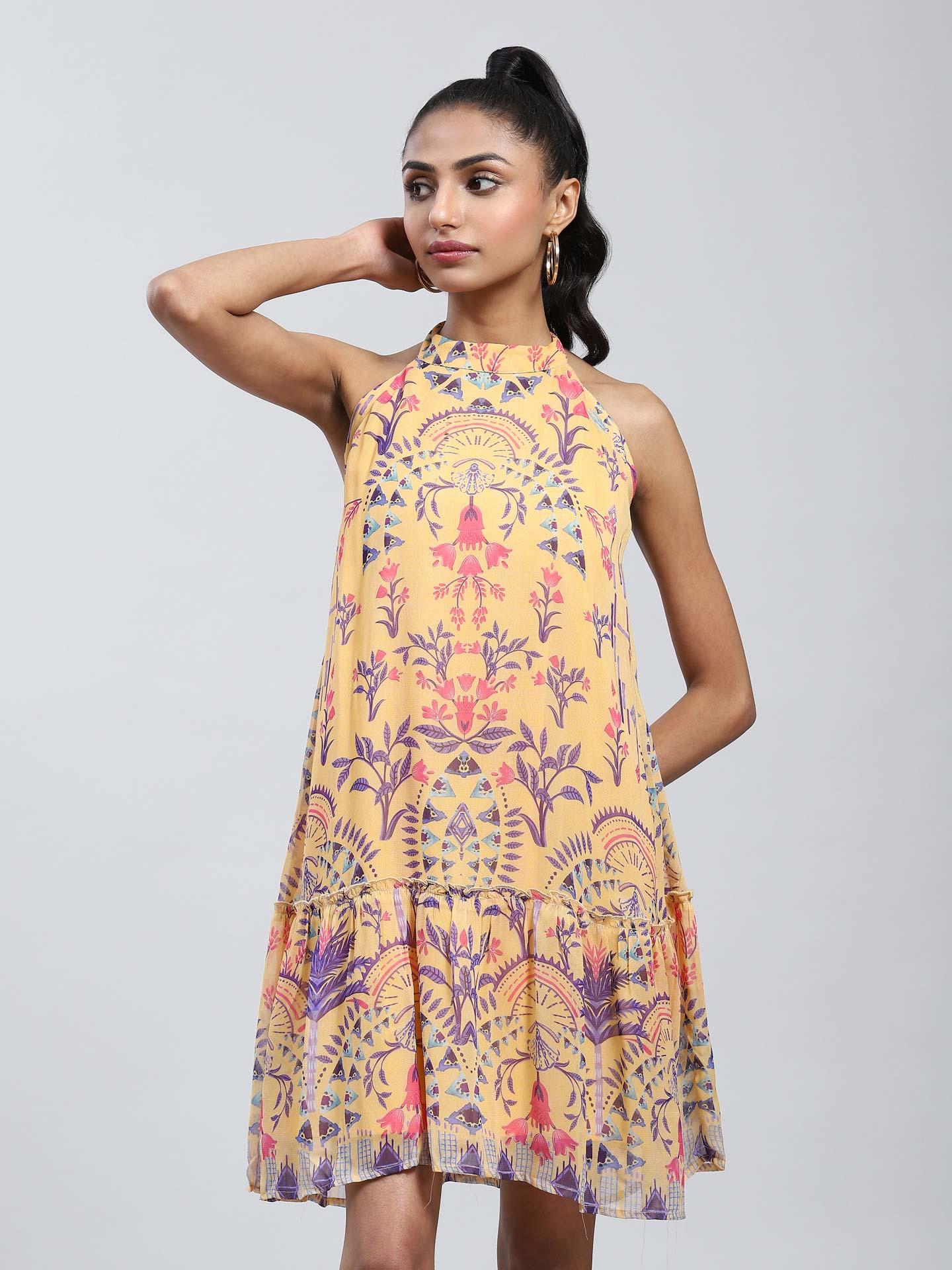 Yellow Albane Shift Dress