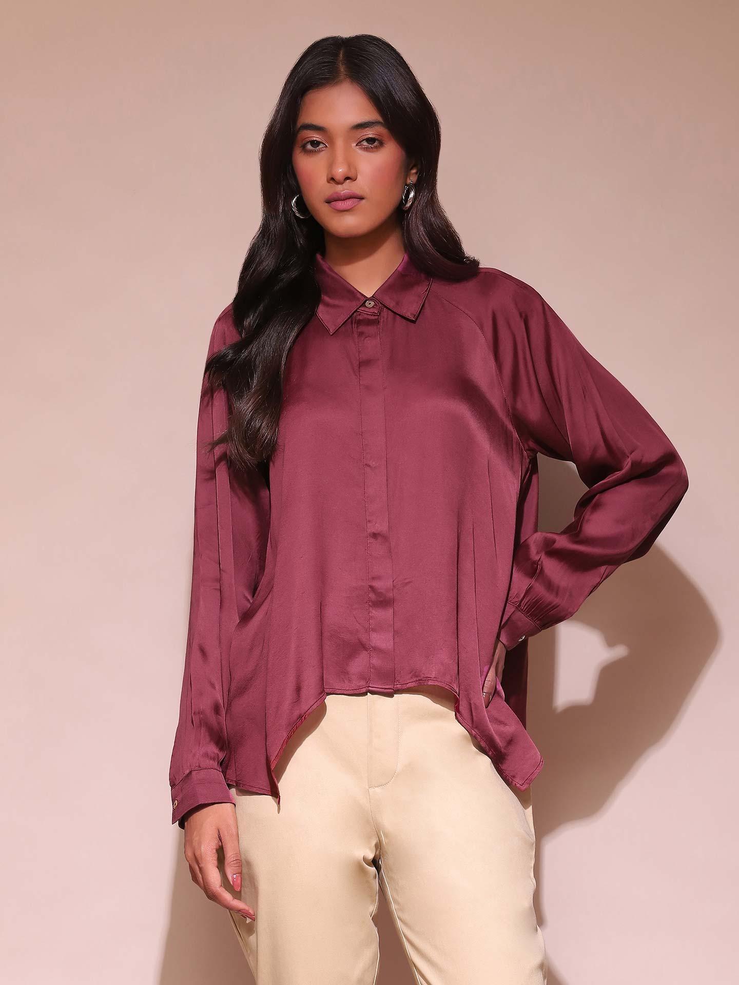 Burgundy Glay Shirt