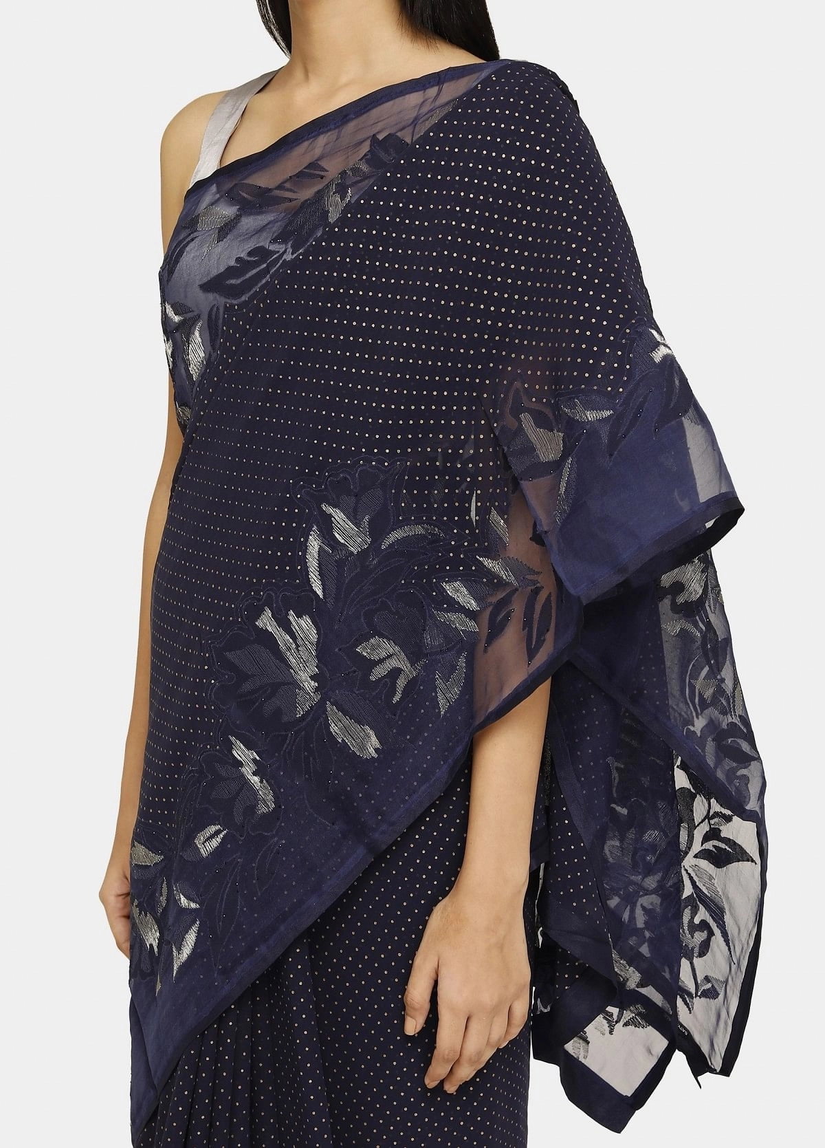 The Embroidered Silk Georgette Blossom Saree