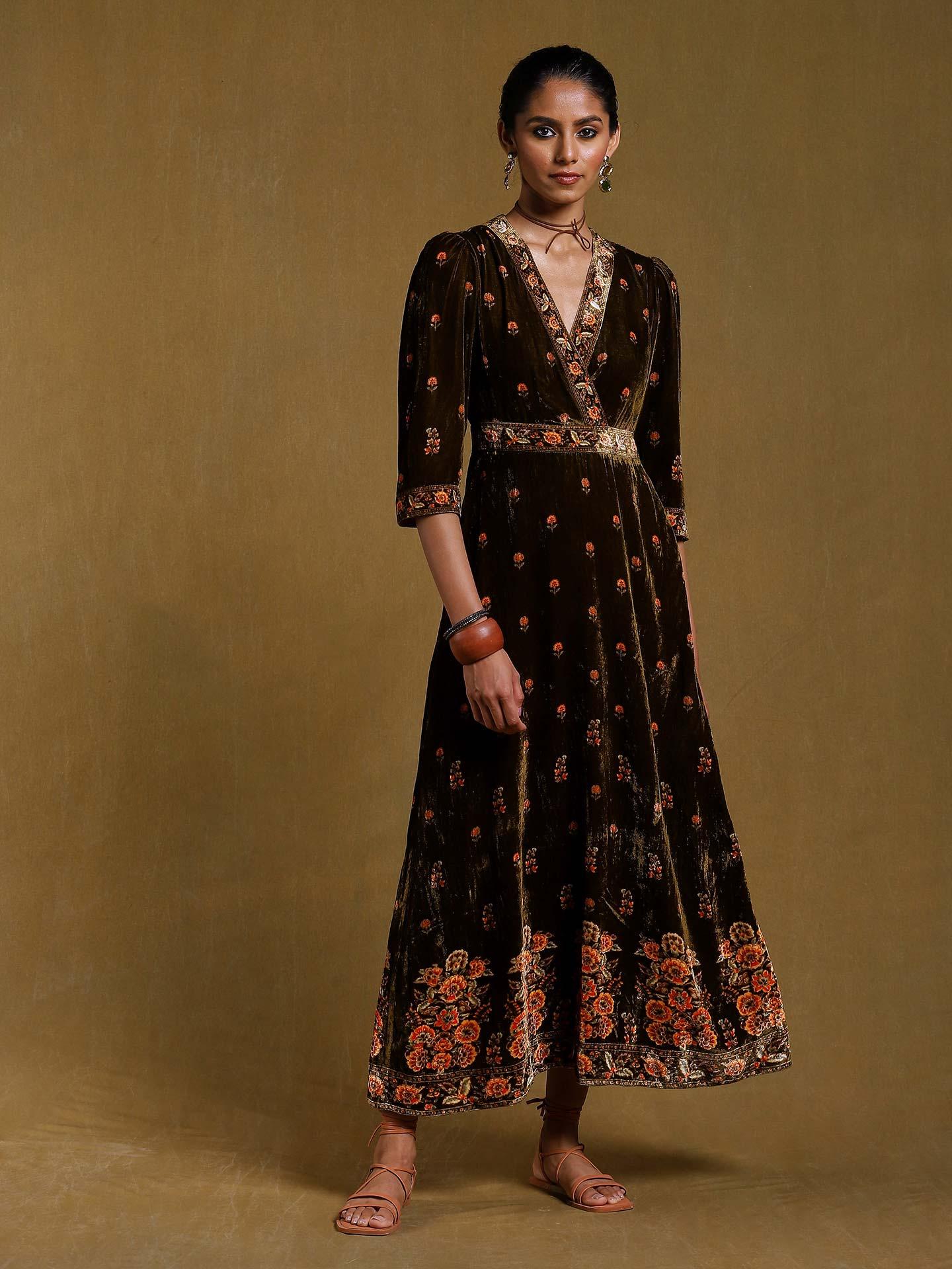 Larsuu Flora Green Dress