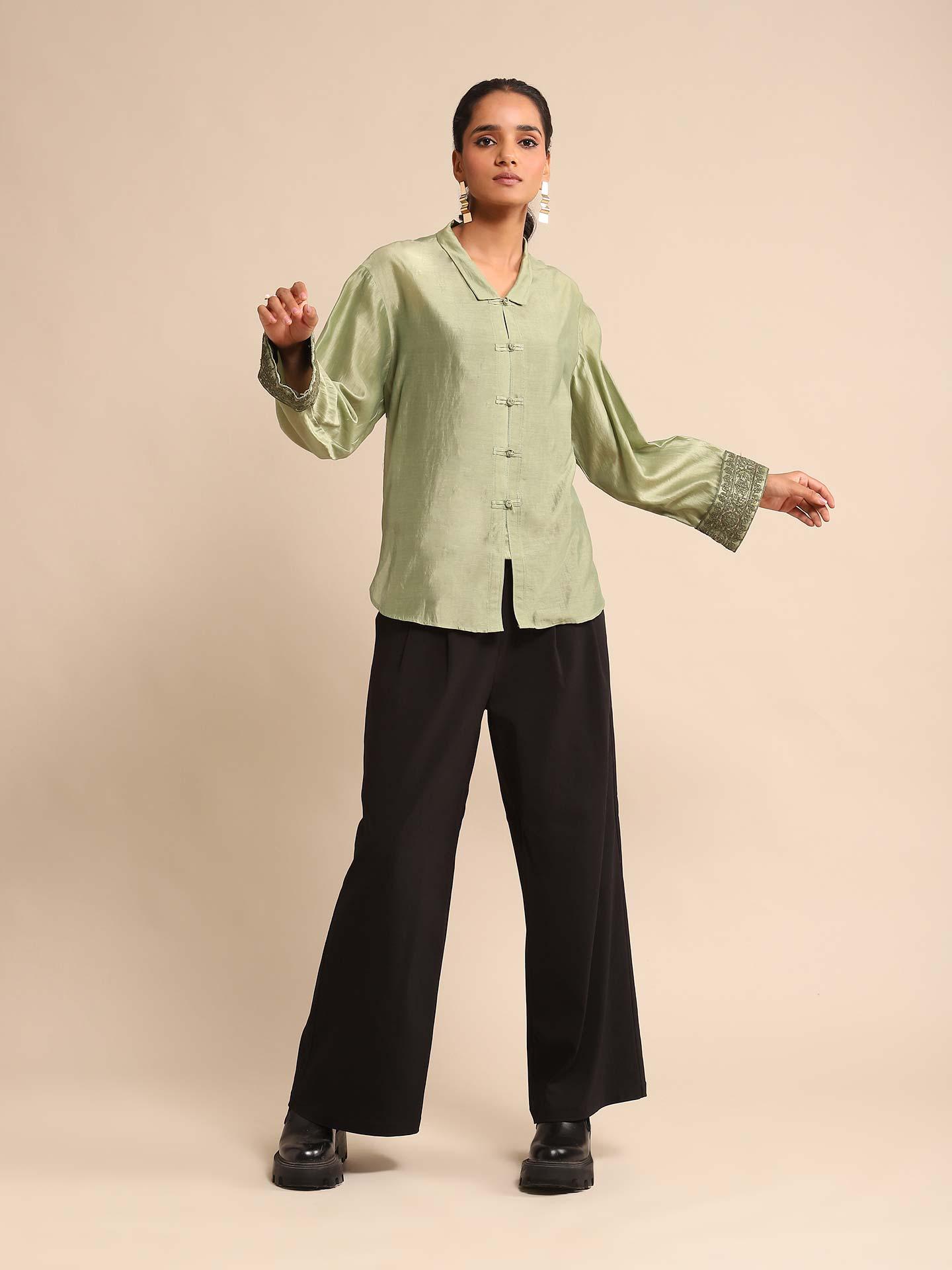 rihka リーカ cotton linen lawn shirt ecume cotton linen lawn sheer