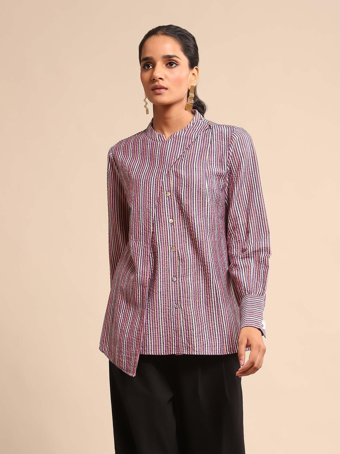 Deperlu Multicolor Cotton Shirt main image 1