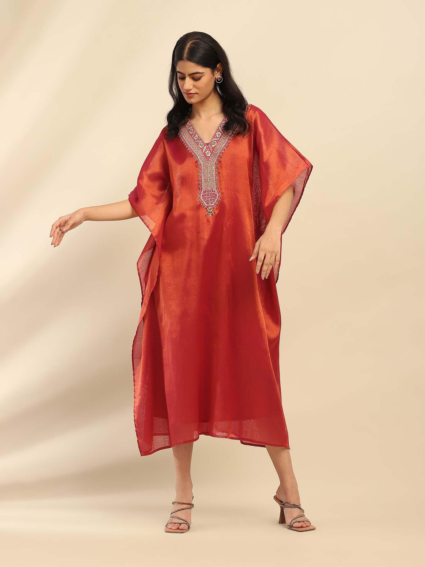 Pink Sitara Kaftan