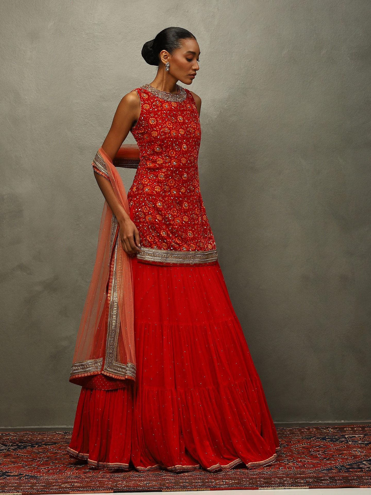 Salsa Red Zergul Suit Set