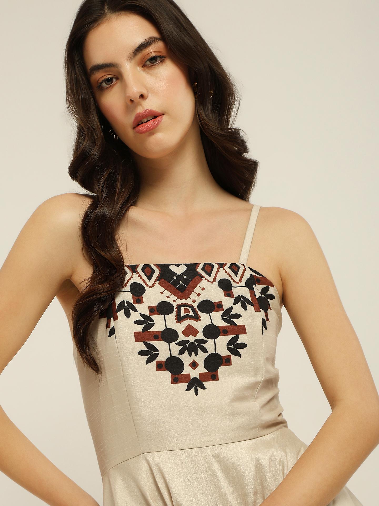 Ecru Norah Long Dress