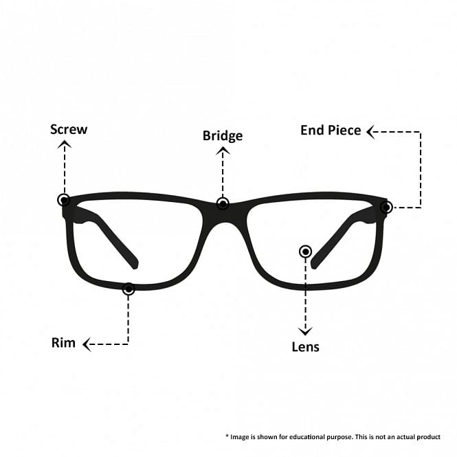 Full Rim Metal Rectangle Black Medium Vision Express 29480 Eyeglasses