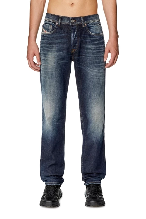 2023 D-FINITIVE Blue Tapered Mid Rise Coated Jeans