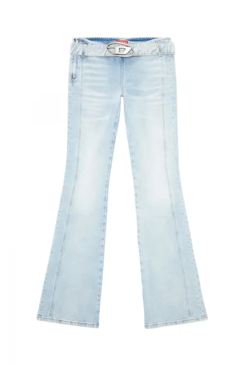 DIESEL damage design buggy flare jeans