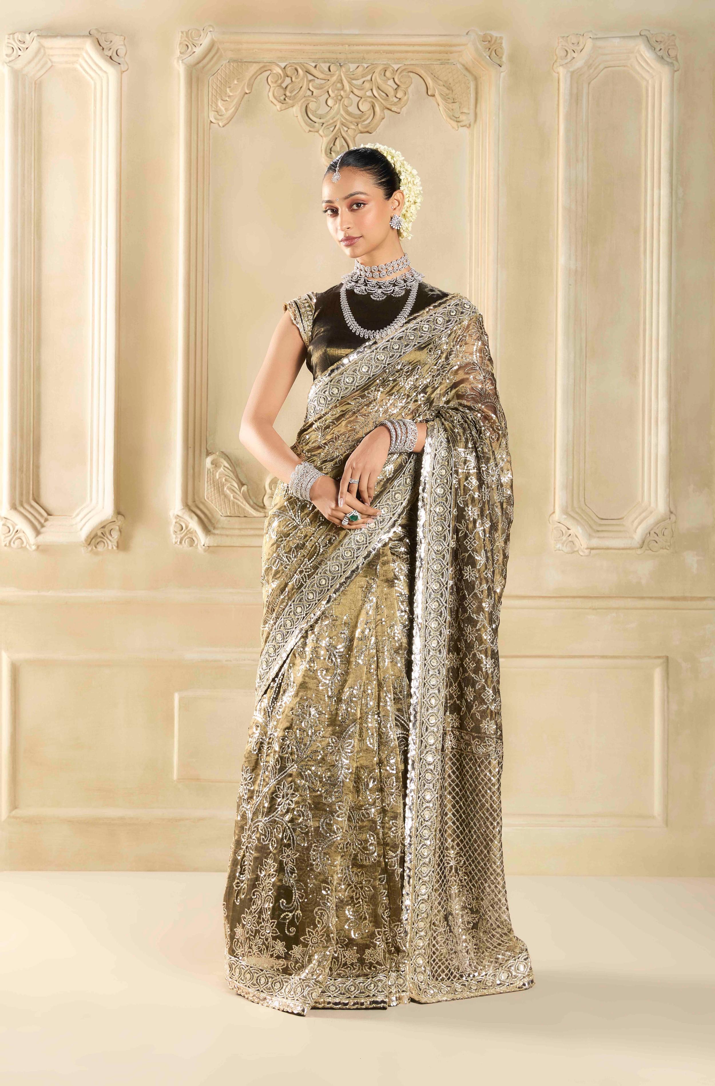 Cocktail sarees by manish malhotra 2025