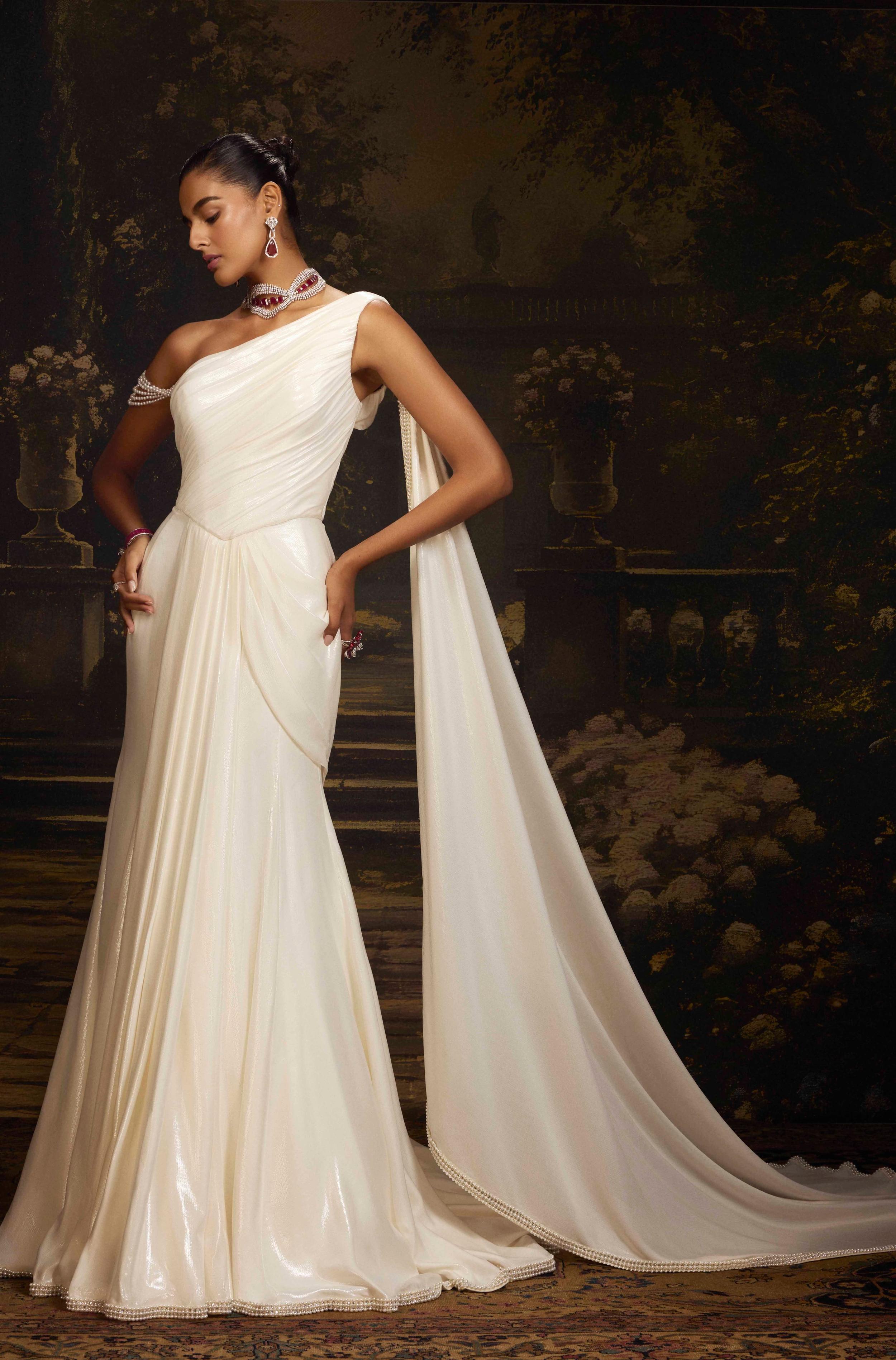 Set saree gown on sale