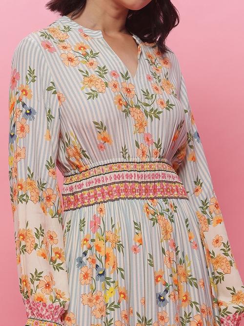 【再入荷！】 Ecru Botanic Print Long Dress トップス