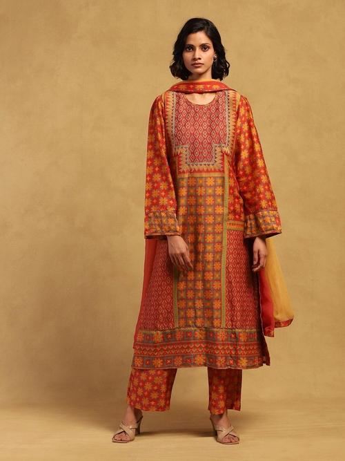 Pushkar Phool Cotton Suit Set