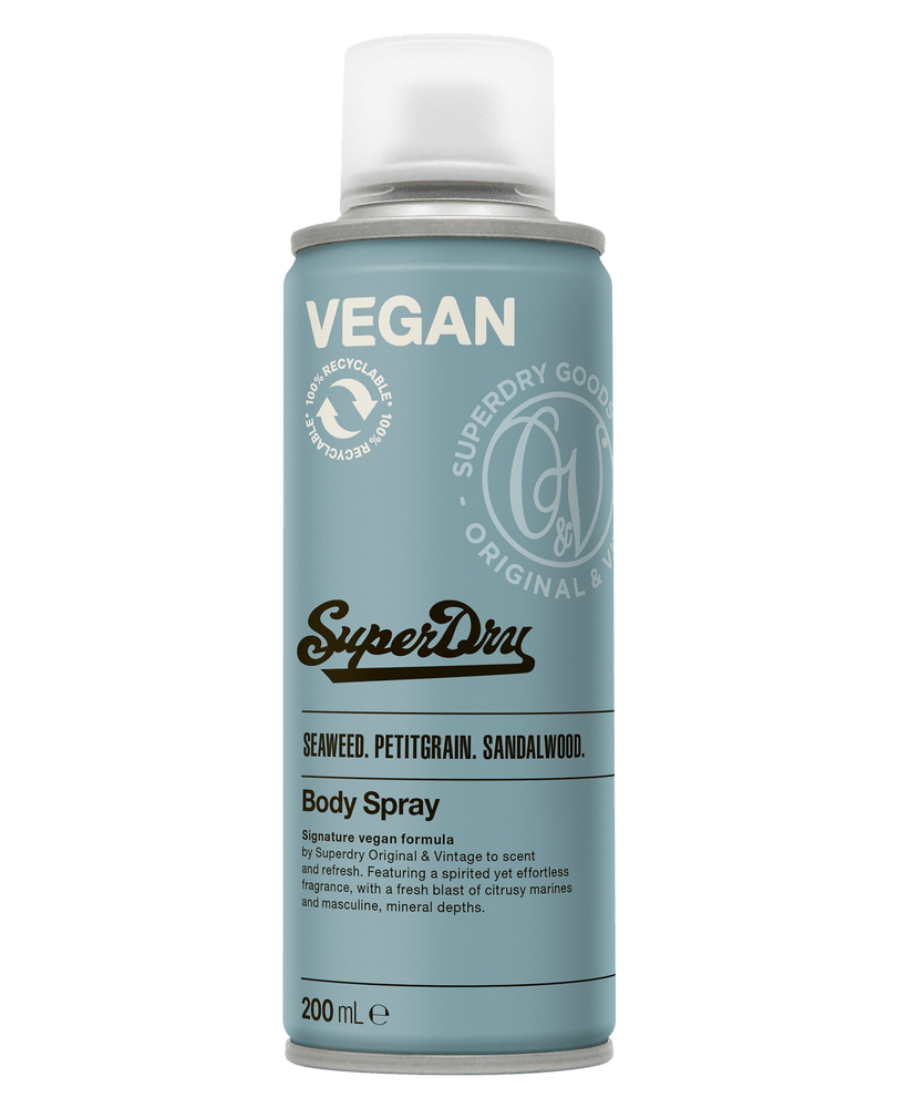 SUPERDRY O&V VEGAN BODY SPRAY SEAWEED PETITGRA IN SANDALWOOD