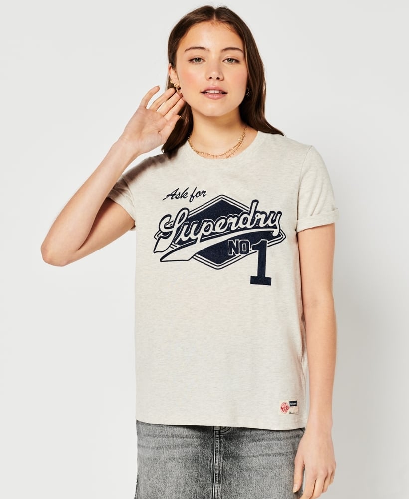 VINTAGE SCRIPT STYLE COLL TEE