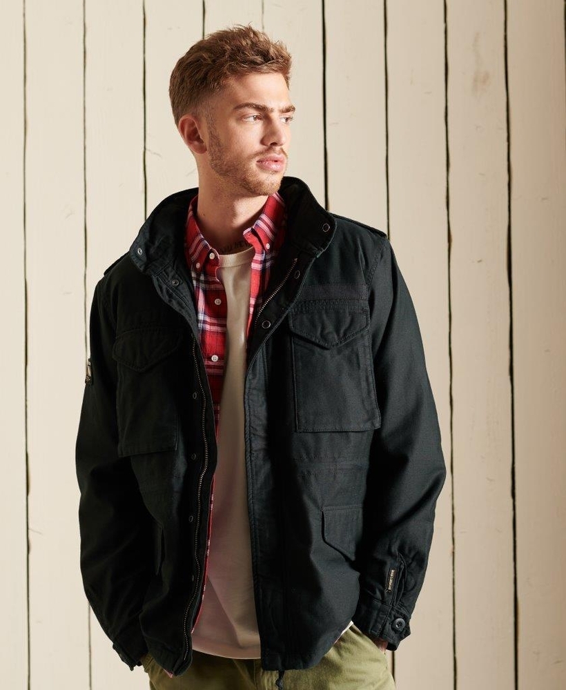 borg lined coat mens