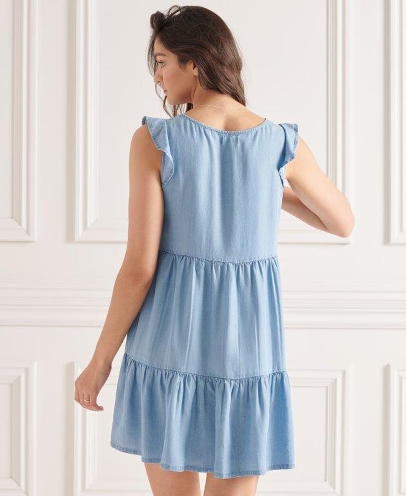 superdry tinsley tiered dress