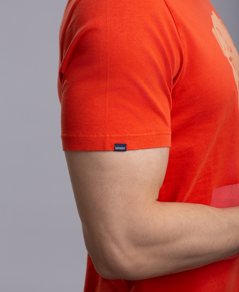 OVERDYE COLLEGIATE STATE MEN'S ORANGE TSHIRT