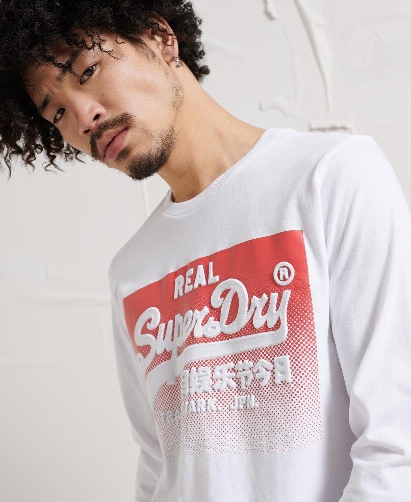 Superdry Men's VL Halftone Emboss T-Shirt