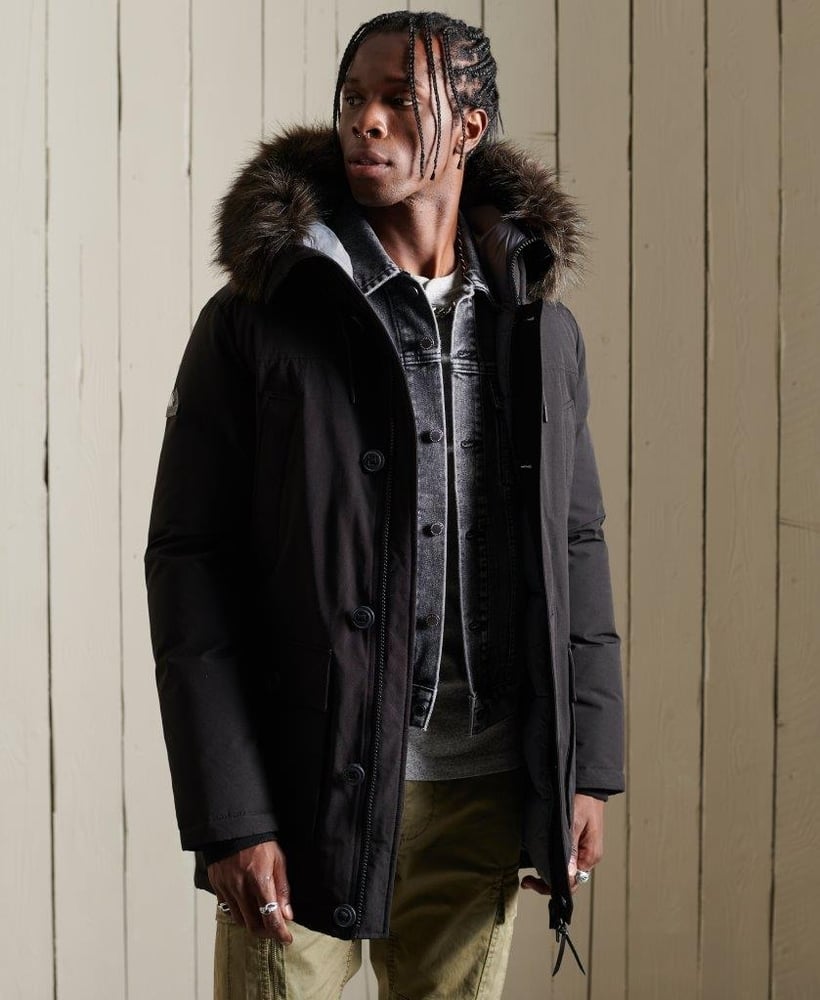 superdry parka new rookie down