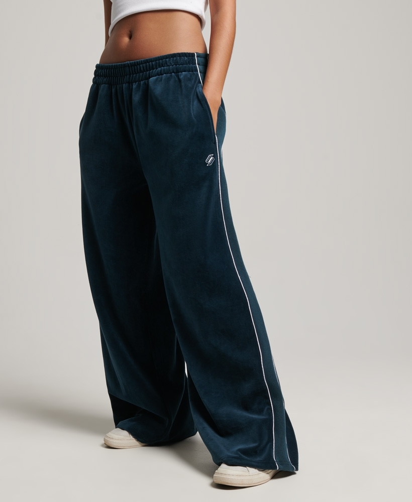 Classic Silk Joggers - Navy With Pink & White Stripe – Debonnaire