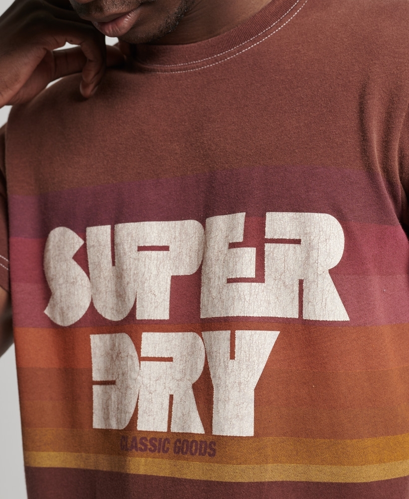 Superdry Vintage 70s' Stripe Short-Sleeve T-Shirt