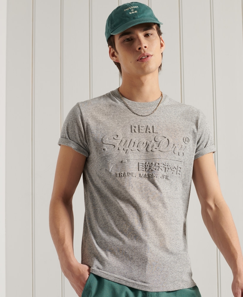 Superdry Men's VL Halftone Emboss T-Shirt