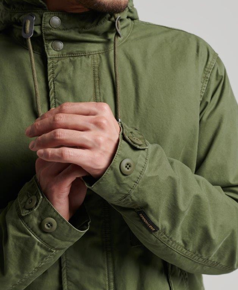 military hooded parka