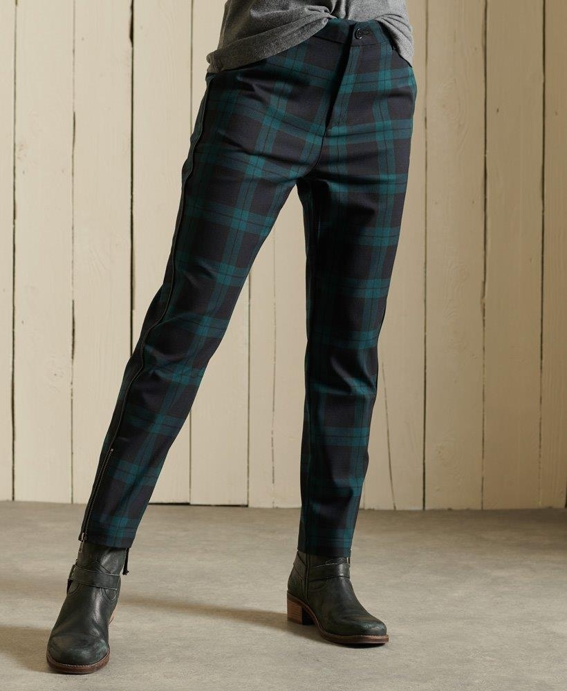 Buy Indigo Blue Cotton Blend Slim Pants Online  W for Woman