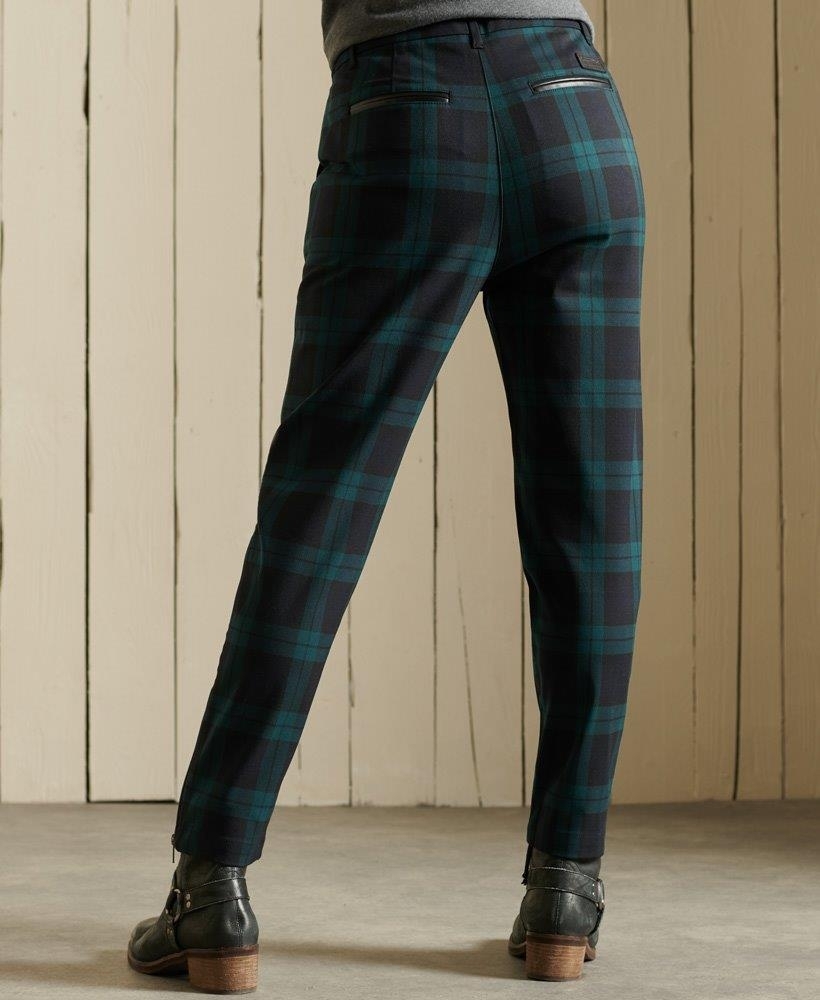 Cigarette trousers  BlackBrown checked  Ladies  HM IN