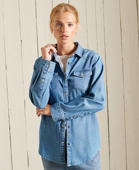 DENIM CLASSIC WESTERN SHIRT