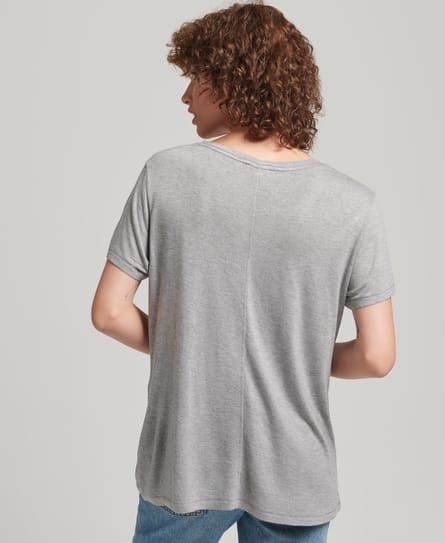 STUDIOS SLUB VEE NECK TEE