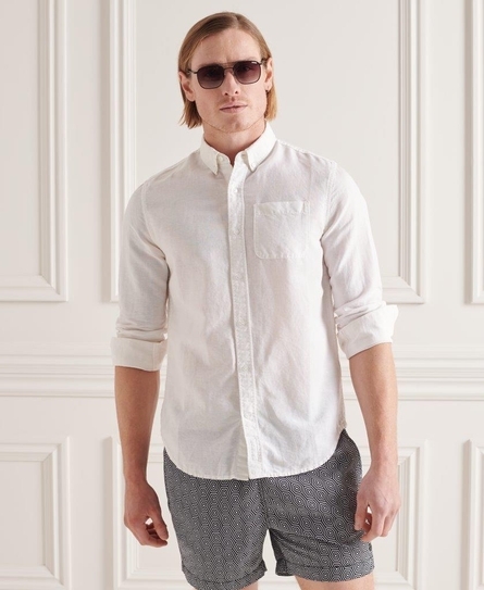 LINEN COTTON LS SHIRT