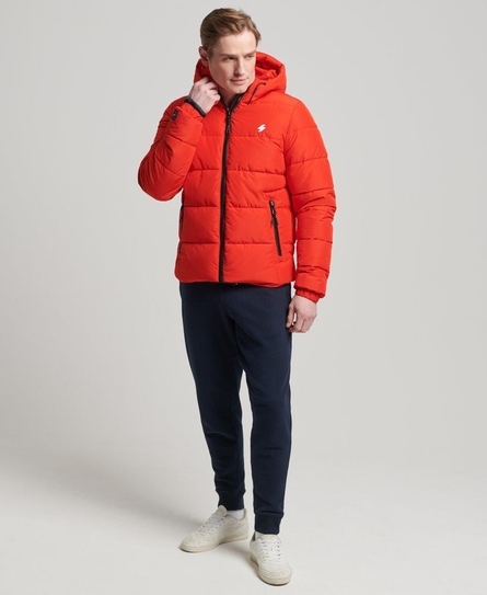 HOODED SPORTS PUFFER