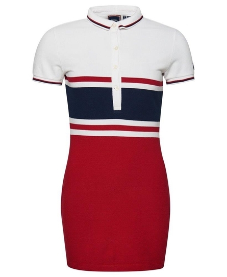 VINTAGE MINI STRIPE POLO DRESS