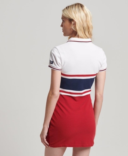 VINTAGE MINI STRIPE POLO DRESS