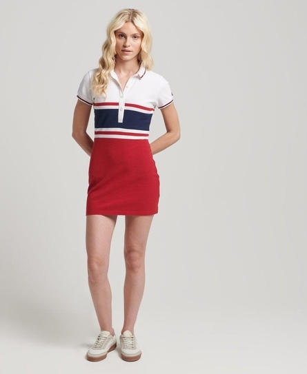 VINTAGE MINI STRIPE POLO DRESS