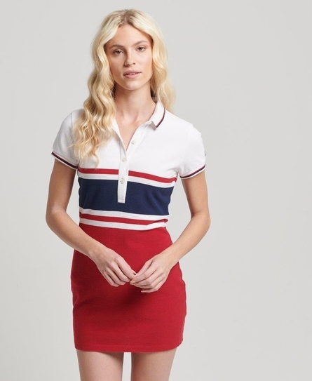 VINTAGE MINI STRIPE POLO DRESS