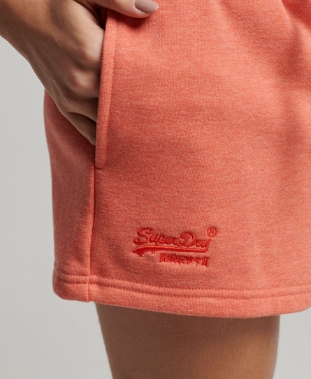 VINTAGE LOGO EMBROIDERY WOMEN'S ORANGE JERSEY SHORT