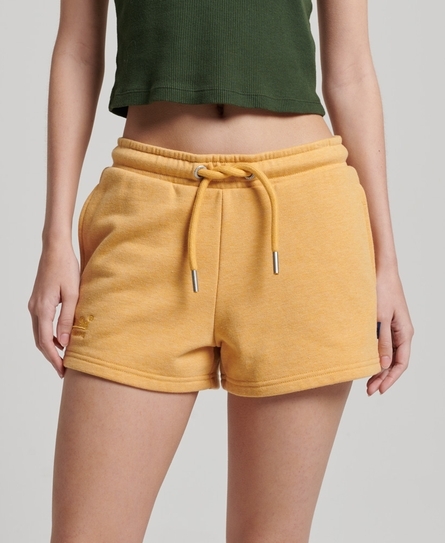 VINTAGE LOGO EMBROIDERY WOMEN'S YELLOW JERSEY SHORT