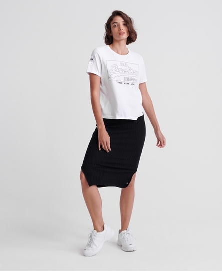 VINTAGE LOGO OUTLINE BOXY TEE