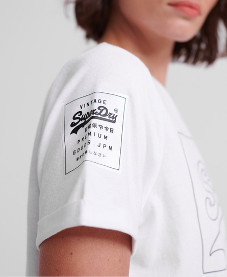 VINTAGE LOGO OUTLINE BOXY TEE