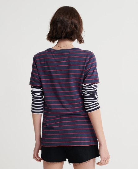 VINTAGE LOGO STRIPE ENTRY TEE