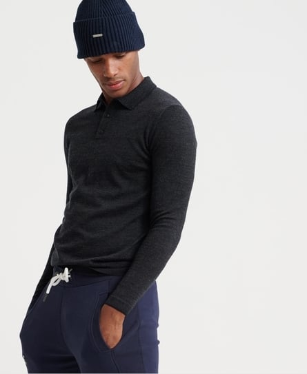 superdry edit long sleeve polo