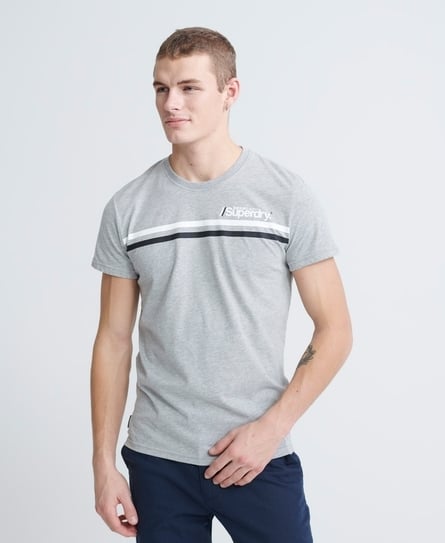 CORE LOGO SPORT STRIPE TEE