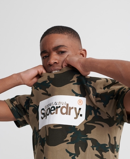 CORE LOGO TAG CAMO AOP TEE