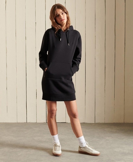 VINTAGE LOGO EMB HOOD DRESS