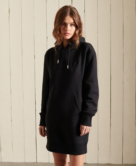 VINTAGE LOGO EMB HOOD DRESS