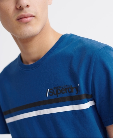 CORE LOGO SPORT STRIPE TEE