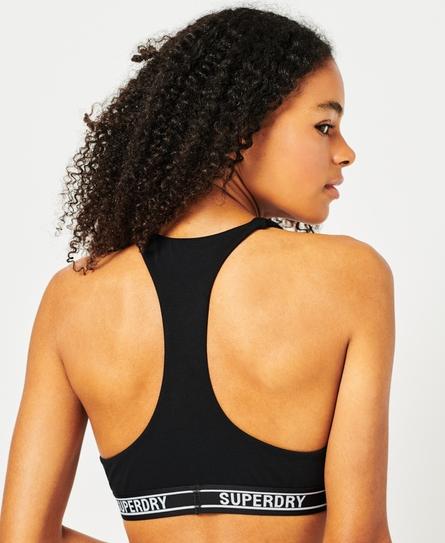 MULTI LOGO CROP BRALETTE