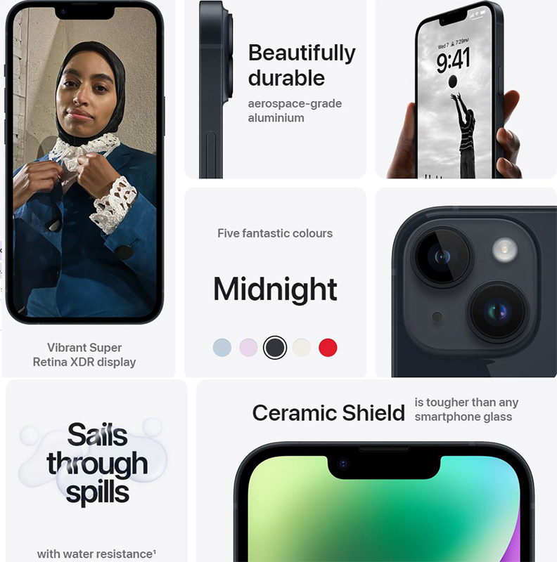 Buy Apple iPhone 14 256 GB, Midnight Online at Best Prices in